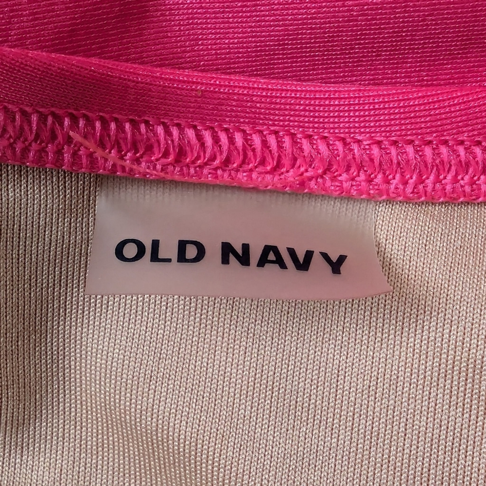 Old Navy Neon Petunia Cutout One-Piece Swimsuit Women’s Size M Bright Pink Sexy - Picture 7 of 8